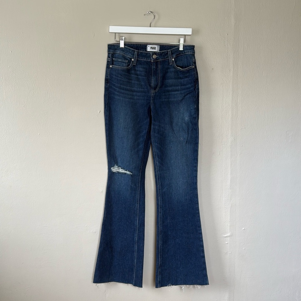 PAIGE Blue Flare & Wide Leg Jeans